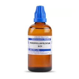 SBL Homeopathic Podophyllum Peltatum  (30 ML / 100 ML) (Select Potency) - Picture 1 of 3