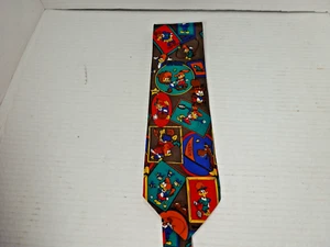 Vintage Universal Studios WOODY WOODPECKER 100% Silk Men’s Tie Necktie EUC - Picture 1 of 12