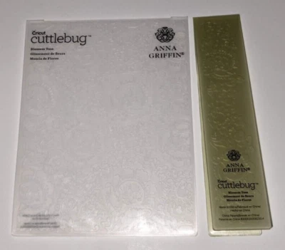 Cricut Cuttlebug Embossing Folder Pattern Blossom Toss Anna Griffin RARE HTF EUC - Image 1 of 2