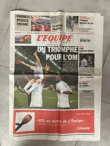 L EQUIPE 28 mars 2010 MARSEILLE OM vainqueur coupe de la ligue K23 - Imagen 1 de 1