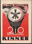 1931 Kinner Airplane Motor Engine C-5 Horse Power Aviation Flight Pilot  A21271