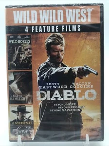 Wild Wild West 4 Feature Films (DVD) Wild Horses, Diablo, etc (BRAND NEW!) D-07 - Picture 1 of 2