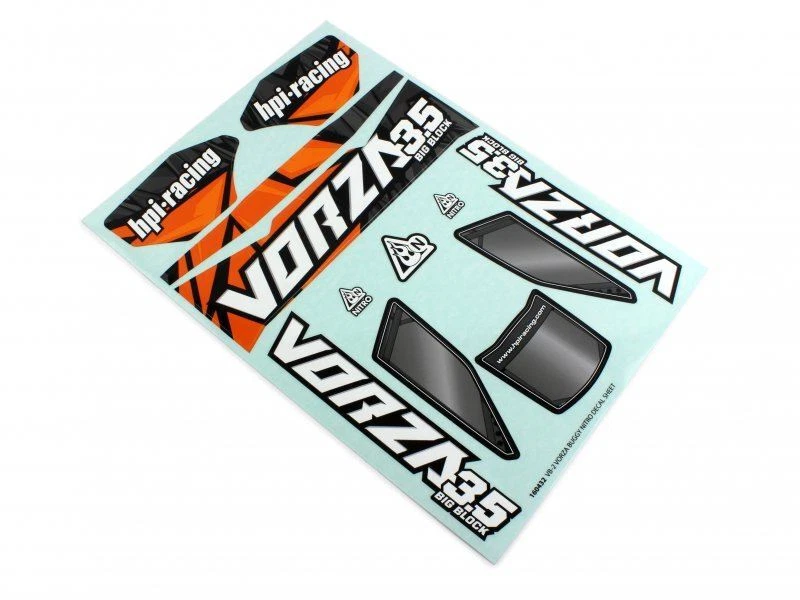 HPI Racing - Vorza Buggy Nitro VB-2 Decal Sheet - Image 1 of 1