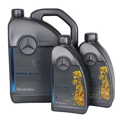 5+2=7 Liter Original Mercedes Benz 5W40 Motoröl MB 229.5  Synthetic 5W-40 - Bild 1 von 4