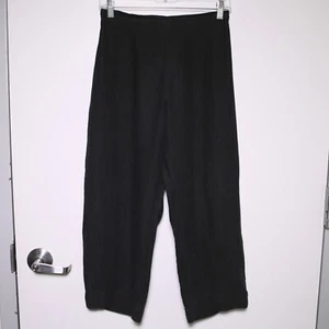 BRYN WALKER - Black 100% Linen Casual Pants w/ Elastic Waist - Women's Small 🔥 - Picture 1 of 12