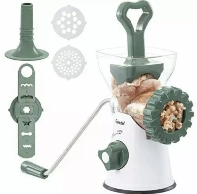 Ручная мясорубка, пищевая мельница колбасница высокопрочная, рукоятка 3 в 1 - Изображение 1 из 4