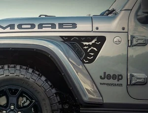 Bat Colony Fender Vent Decal Fits Jeep Wrangler & Gladiator JL Fender Vent Decal - Bild 1 von 1