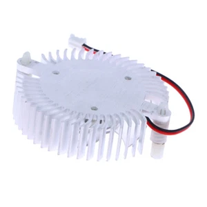 55mm Aluminum Heatsink And 12V Fan Combination Radiator Round Cooler Silent Fan - Photo 1/12