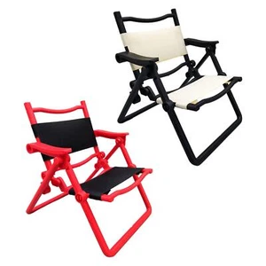 1:6 Dollhouse Miniature Folding Chair Model Mini Chair Ornaments for 12'' inch - Picture 1 of 7