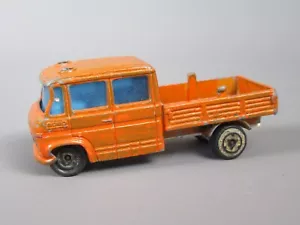 B590 Vintage 1978 Majorette 233 France Mercedes Trax TP Publics Orange 1:70 - Picture 1 of 10
