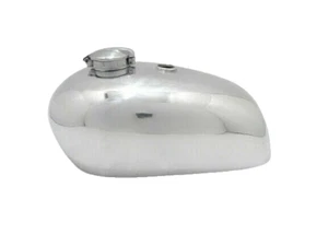 BSA DBD 34 Goldstar Scrambler Fuel Petrol Gas Tank +Cap Chrome Steel |Fit For - Picture 1 of 20