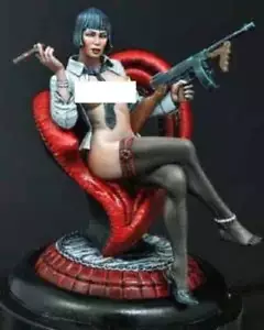 Kit Modelo Resina 1/32 Desnudos Hermosa Niña Hermana Mayor Mafia con Base Sin Pintar - Imagen 1 de 1