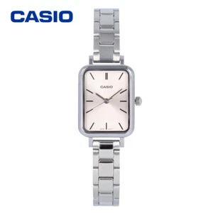 CASIO STANDARD LTP-V009D-4E Analog Quartz Mineral Crystal Pink Silver - Picture 1 of 5