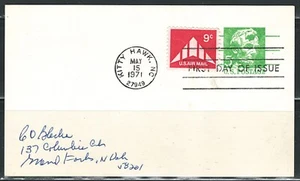 Year of 1971 US First Day of Issue postal Card - Picture 1 of 2