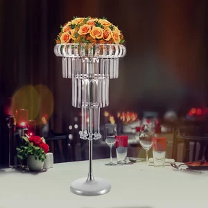 Soporte de flores transparentes de 4 niveles para boda fiesta soporte de flores decoración de bodas - Imagen 1 de 19