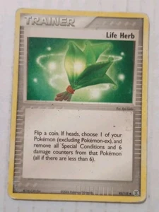 Pokemon Trainer Card Life Herb EX FireRed LeafGreen 93/112 Regular Uncommon - Picture 1 of 2