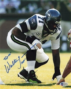 Walter Jones (Seattle Seahawks) signed "HOF '14/Top 100" 8x10 photo-BAS AA38794 - Picture 1 of 1