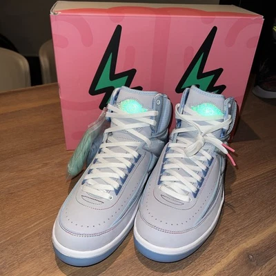 Air Jordan 2 "J BALVIN" 2022 - Size 10- dq7691 419 (3035-51) NEW in BOX - Image 1 of 4