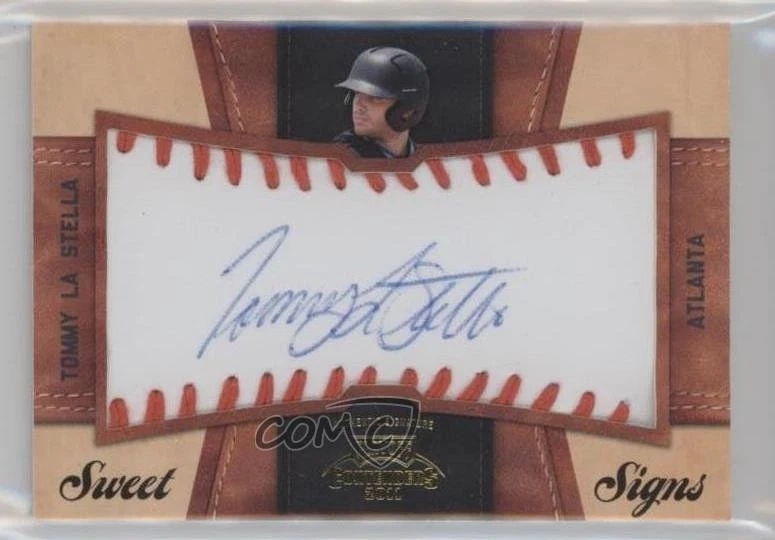 2011 Playoff Contenders Sweet Signs /99 Tommy La Stella #47 Auto - Image 1 of 2