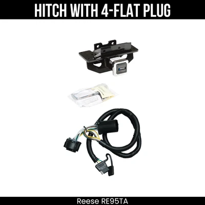 Enganche de remolque Reese + cableado de 4 vías para 07-09 Chrysler Aspen Dodge Durango con USCAR Foto 1 de 4