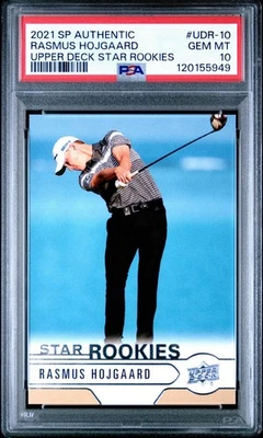 RASMUS HOJGAARD TRUE ROOKIE | PSA 10 | POP 1 | 2021 SP AUTHENTIC 2025 RYDER CUP - Image 1 of 3