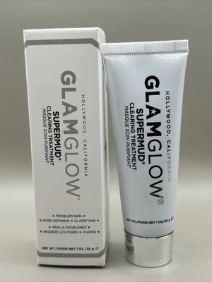 Glamglow Supermud Tratamiento Limpiador 1oz/30g Clarificador-Refinación de Poros NUEVO Foto 1 de 4