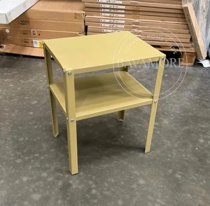 IKEA KNARREVIK Metall Nachttisch, beige-grün, 145/8×11" BRANDNEU - - Bild 1 von 1