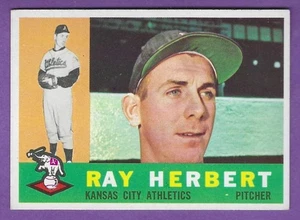 1960 Topps - #252 Ray Herbert - Kansas City Athletics - ExMt - Bild 1 von 2