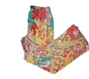 Melissa Paige Boho Palazzo Pants Wide Leg Floral Print Size XLarge - Picture 1 of 9