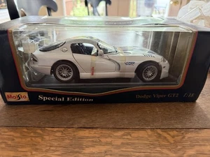 1996 Dodge Viper GT2 - White - Maßstab 1:18 Maisto Special Edition Exclusive - Neu - Bild 1 von 7