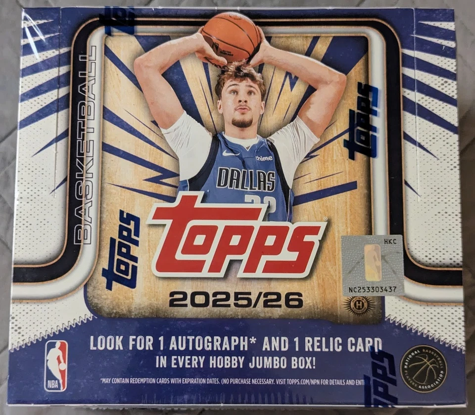 🔥2025-26 Topps Basketball Factory Sealed HOBBY Jumbo Box (1 AUTO + 1 RELIC) 🔥 - Image 1 of 1