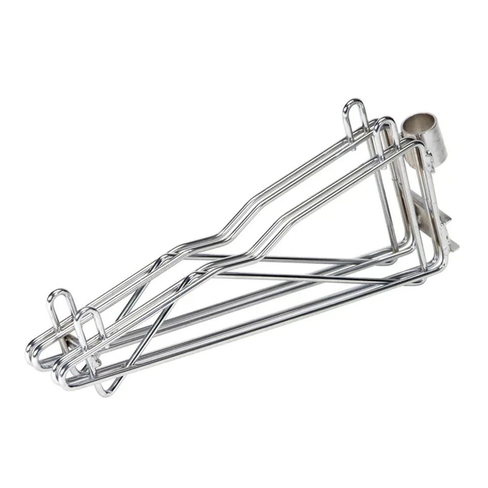 Quantum Food Service Chrome Plated Cantilever Multiple Shelf Post Wall Mount - Image 1 of 1