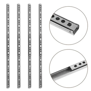 4 Paar Schubladengleitschiene: Schrank Seitenmontage Schubladenführungsschienen mit Kugel - Bild 1 von 12