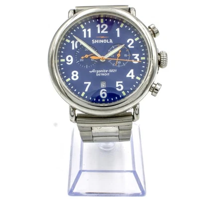 Relógio Shinola Runwell cronógrafo argonita-5021 Detroit 7” 50MM #WB3499-3 - Imagem 1 de 4