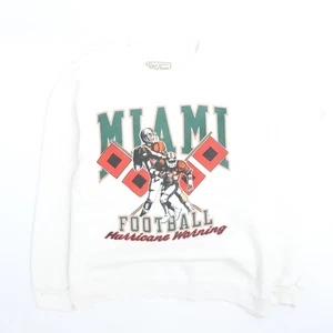 Vintage Miami Hurricanes Football Crewneck Sweatshirt Size XL 90s NCAA - Bild 1 von 19
