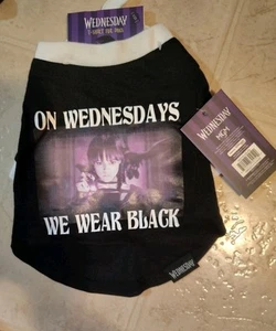 On Wednesdays We Wear Black Dog T-shirt MGM All Sizes Available - Picture 1 of 5