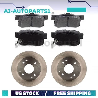 Juego de rotores de freno trasero + pastillas de freno para Acura TL 1995 1996 1997 1998 Foto 1 de 4