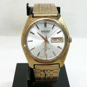 SEIKO Lord Matic 5606-7000 Day Date Men's Automatic  Inscribed, Junk '70 VTG - Picture 1 of 10