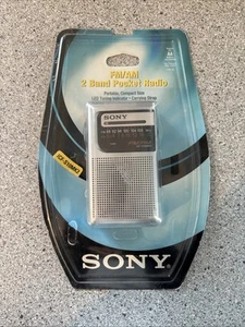 Sony ICF-S10MK2 2 Band Pocket AM/FM Radio 1996 OPEN BOX Vintage Retro 1990s - Bild 1 von 8