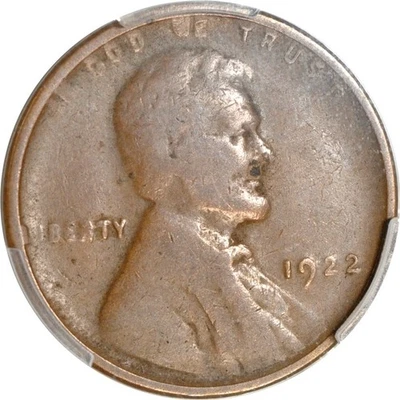 1922 No D 1C centavo Lincoln reverso forte PCGS F12BN - Imagem 1 de 3