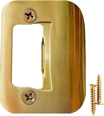 Gator Door Latch Restorer - Strike Plate (Bright Pack of 1, Bright Brass Foto 1 de 4