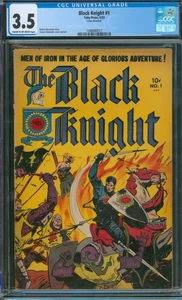 Black Knight #1 (1953) ⭐ CGC 3.5 ⭐ 1st Black Knight Comic! Golden Age Toby Press - Picture 1 of 2