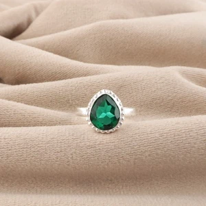 Chrome Diopside Gemstone 925 Stamped Silver Handmade Jewelry Ring For Engagement - Picture 1 of 8