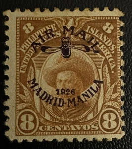 Philippines Stamp #C4 M-OG-H 8¢ 1924-27 Issue - Picture 1 of 2