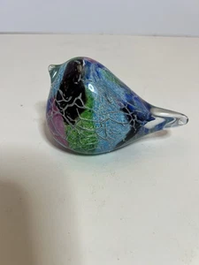 Mundgeblasene Kunst Glas Vogel Figur Briefbeschwerer - Bild 1 von 12