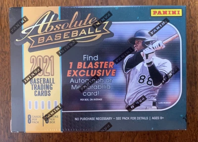 2021 Panini Absolute Baseball FACTORY SEALED MLB Blaster Box - 1 Auto or Mem NEW - Image 1 of 4