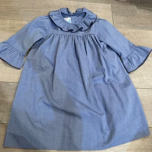 SHRIMP & GRITS KINDER BLAU LANGARM KLEID GRÖSSE 6 - Bild 1 von 8