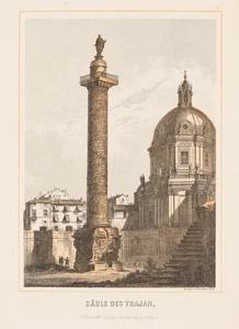 C. VOTTELER (1871-1914), Säule des Trajan, Lith. Römisch Architektur 1850-1899 - Bild 1 von 5