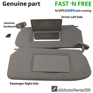 2007-2012 NISSAN SENTRA SUN VISOR PAIR DRIVER LEFT RIGHT SUNVISOR SET GRAY OEM - Picture 1 of 16