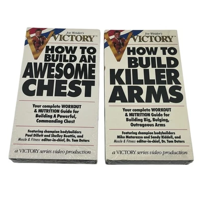 Joe Weider's Victory Series VHS 2&3 Awesome Chest & Killer Arms - Image 1 of 4